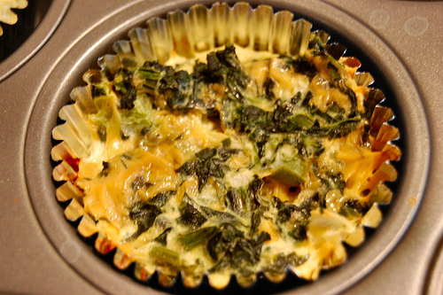 Cheese And Spinach Crustless Quiche