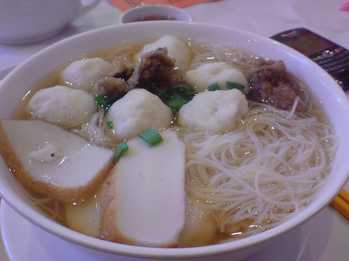 Fish Balls And Bean Threads Soup