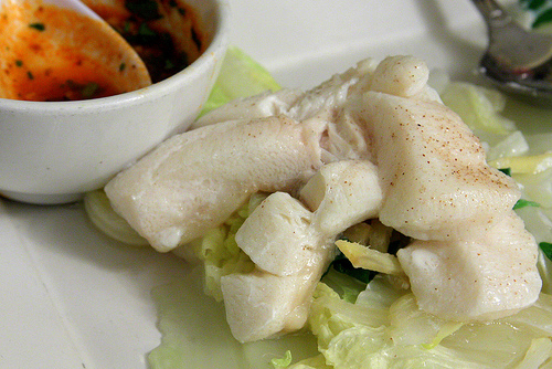 Ginger Steamed Sea Bass