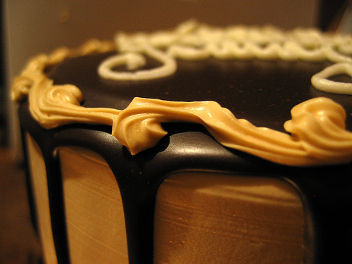 Mocha-frosted Chocolate Cake