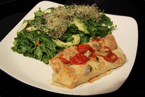 Crepes With Fresh Mushrooms