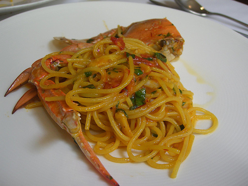 Pasta Shells With Crab Meat