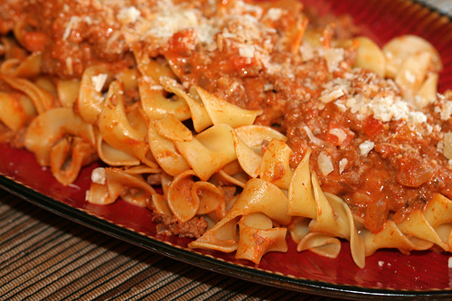Pasta With Bolognese Sauce