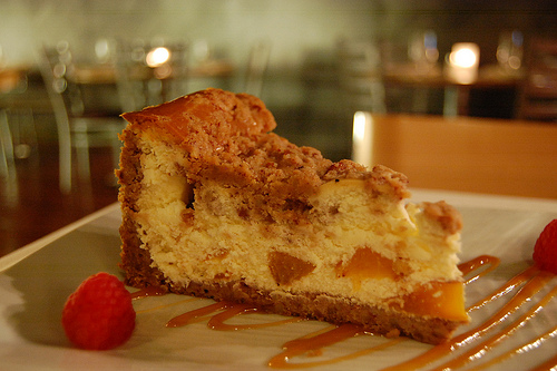 Karen's Brandied Peach Cheese Cake