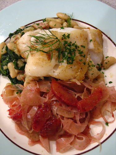 Poached Fish Salad