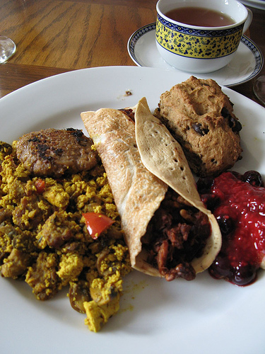 Sausage Filled Crepes