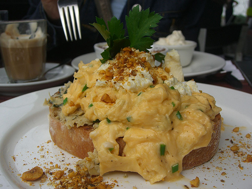 Scrambled Eggs On Muffins