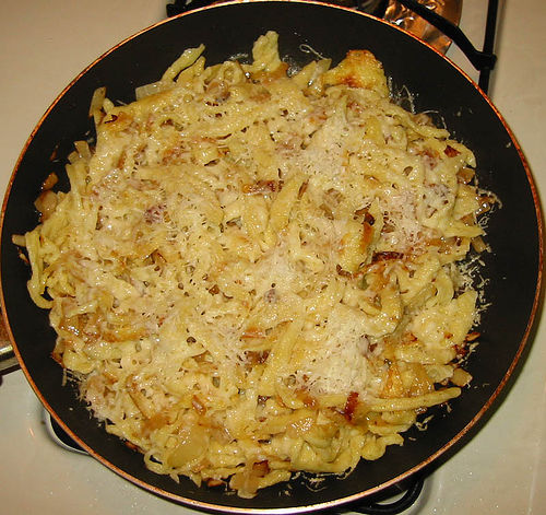Spaetzle With Cheese And Onions