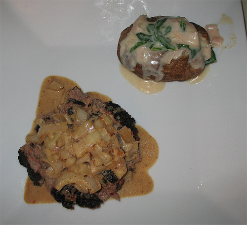 Bow Ties With Ham And Spinach Sauce
