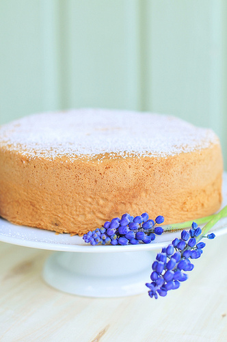 Cherry Banana Sponge Cake Dessert