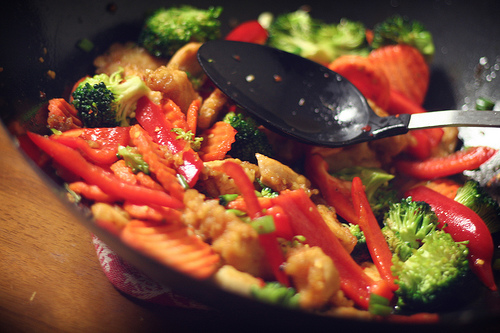 Stir Fried Chicken With Black Pepper Sauce