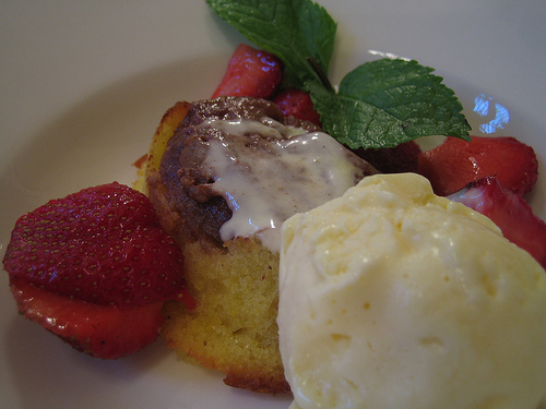 Strawberries With Creme Fraiche