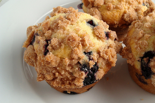Lemon Berry Streusel Muffins