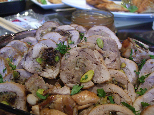Boneless Roast Chicken Stuffed With Pork