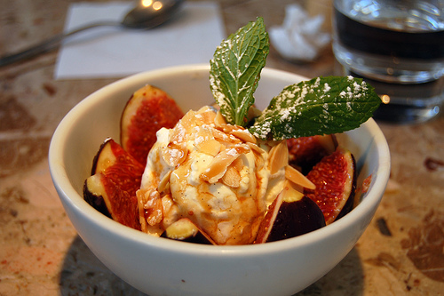Toasted Almond And Fig Ice Cream