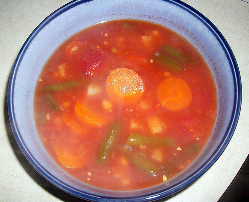 Tomato-lima Bean Soup 