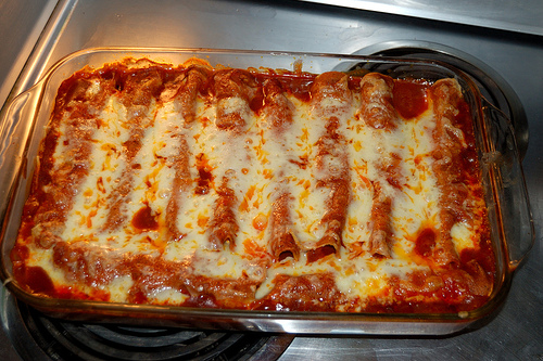Puffy Tortilla Bake