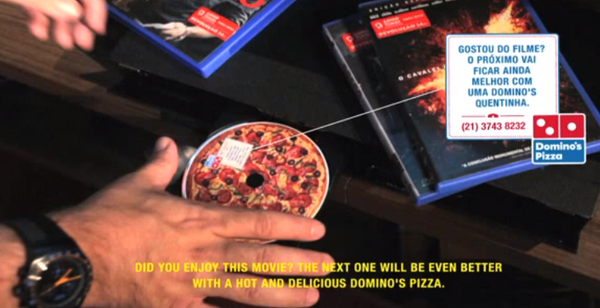 Dominos Brazil Campaign Sells Pizza-On-DVD