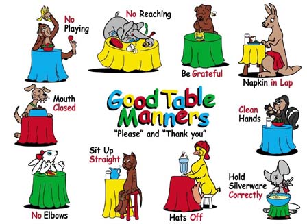 Table Manners- Not Cool Anymore!
