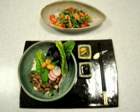 Bulgogi Bibim-bab & Kimchi Salad Video