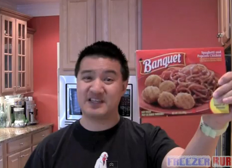Review Of Banquet Popcorn Chicken And Spaghetti Meal Video
