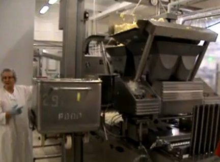 Mass Loading Equipment Of Soft Cheese Bars Video