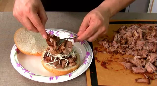 Lazy Man's Pulled Pork Sandwiches Video