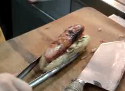 Taiwanese Style Hotdog With Rice Buns And Pork Sausage Video