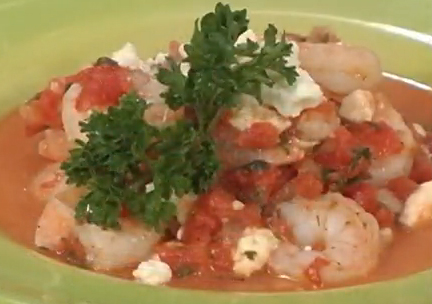 Shrimp With Feta