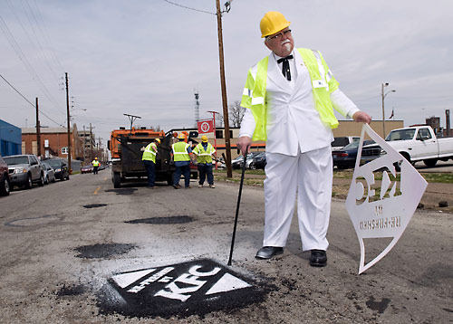 KFC Patching potholes! Thinking beyond food!