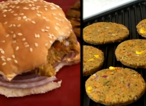 Veggie Burger In Indian Style