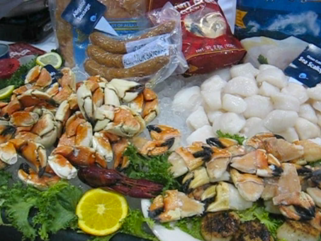 Seafood At 2007 Florida Restaurant Show Video